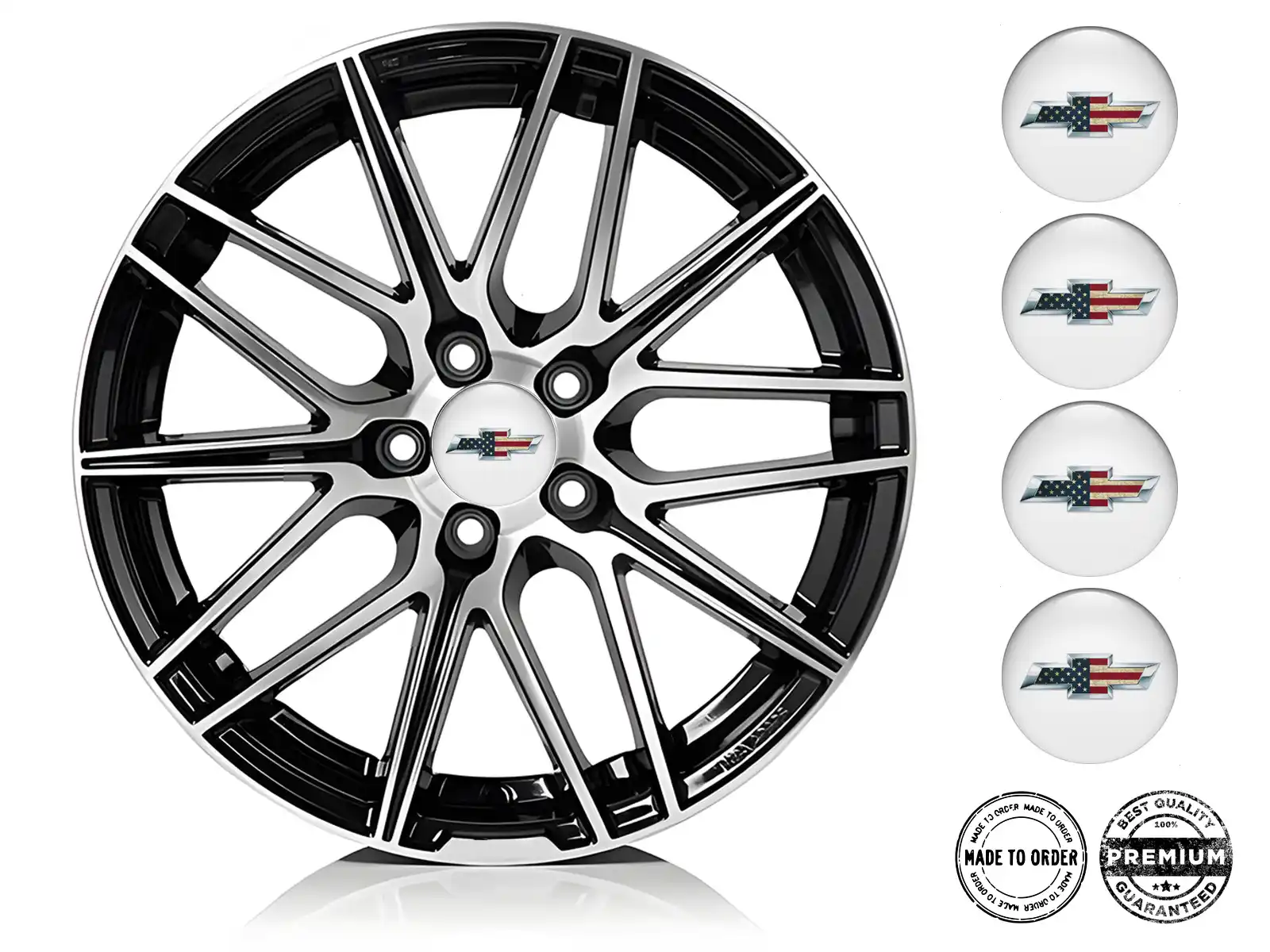 Chevrolet  Radfelgendekoration Premium Gewölbte Ausgabe
